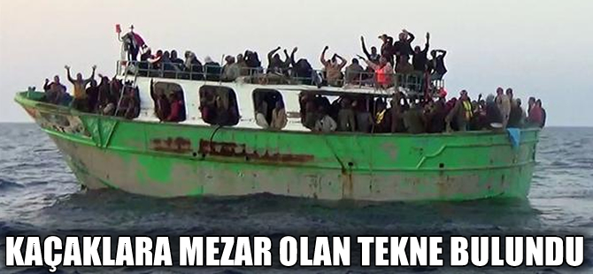 Akdeniz'de 800 göçmene mezar olan tekne bulundu