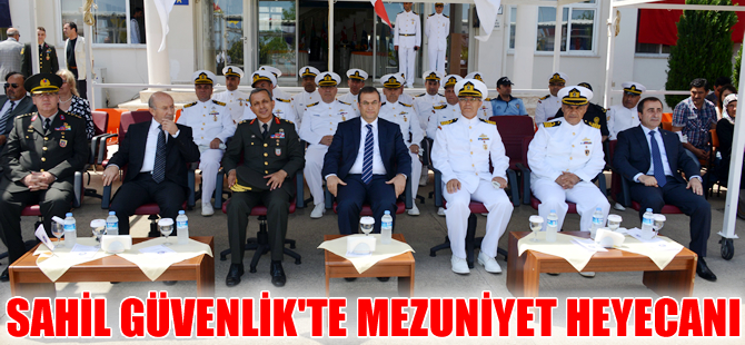 Sahil Güvenlik Eğitim ve Öğretim Komutanlığı'nda mezuniyet heyecanı