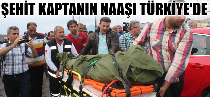 Libya'da bombalanan M/V Tuna-1 gemisinin şehit kaptanı İlker Büyükdere'nin naaşı Fethiye'de