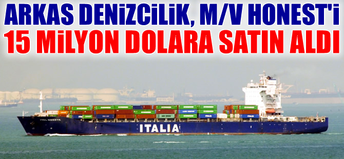 Arkas Denizcilik, M/V HONEST isimli konteyner gemisini filosuna kattı