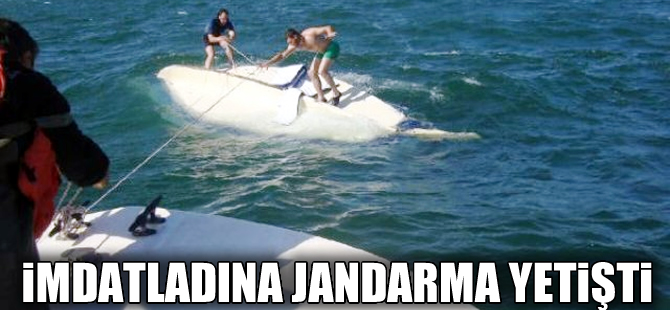 İznik Gölü'nde alabora olan teknedekileri jandarma kurtardı