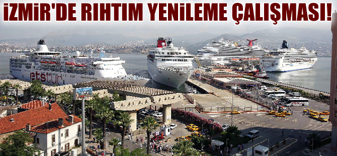 İzmir Alsancak Limanı'nda rıhtım yenileme çalışması başladı!