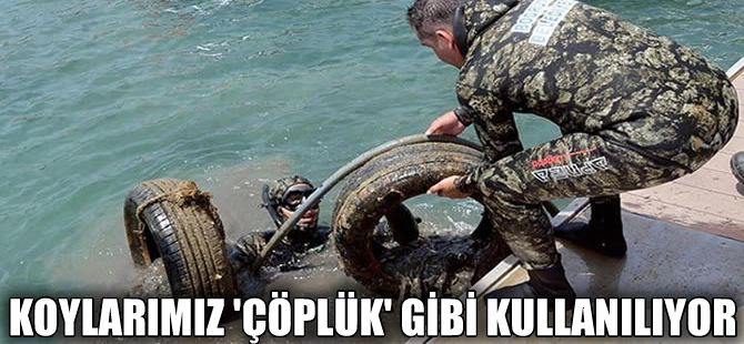 Bodrum Gümbet'te deniz dibi temizliği yapıldı