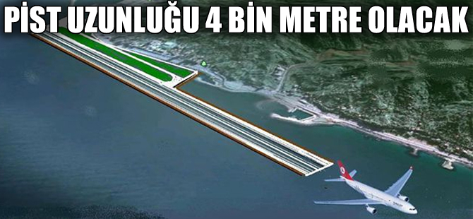 Rize'deki havalimanı dünyada bir ilk olacak