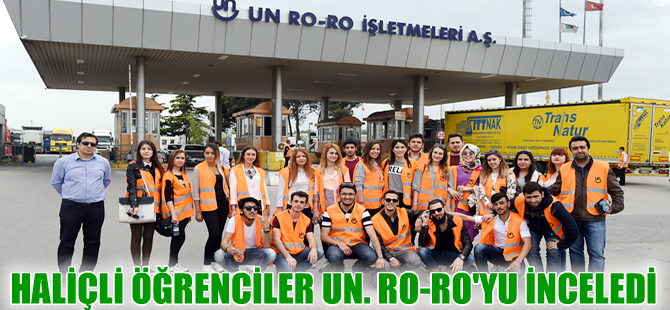 Haliç Üniversitesi öğrencileri U.N.Ro-Ro Pendik Limanı’nı gezdi