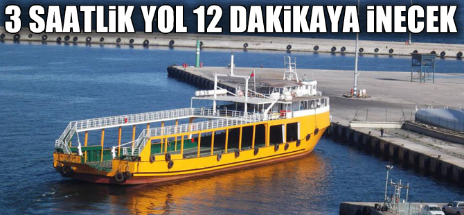 Marmara Adası'na 12 dakikada ulaşılacak