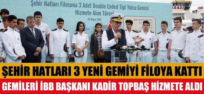 Özata Tersanesi'nin inşa ettiği Double Ended tipi gemiler İstanbul Şehir Hatları filosuna dahil oldu
