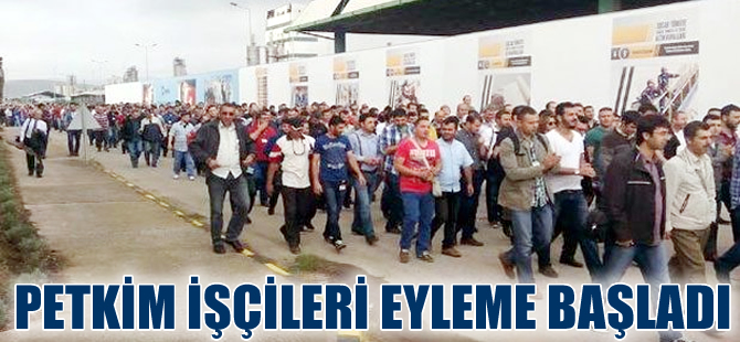 Aliağa'daki Petkim'de işçiler eylem başlattı