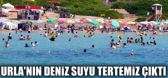Urla'nın deniz suları tertemiz çıktı