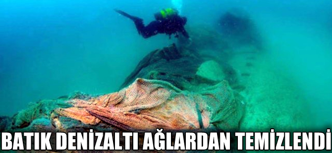 Hitler'in batık denizaltısı, balık ağlarından temizlendi