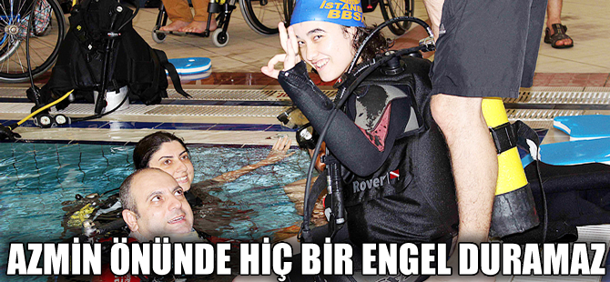 Engelliler sualtında özgürleşti