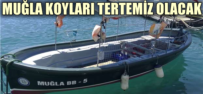 Muğla koylarındaki atıklar 3 tekne ile toplanıyor