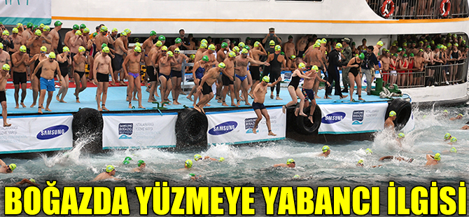 Boğazda yüzmeye “yabancı” ilgisi yoğun oldu