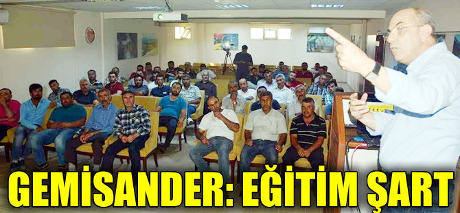 Gemi Geri Dönüşüm Sanayicileri Derneği, işçileri iş kazaları konusunda eğitiyor