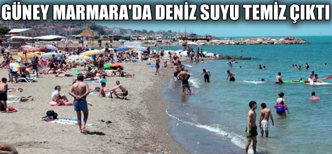 Güney Marmara'da deniz suyu numuneleri temiz çıktı