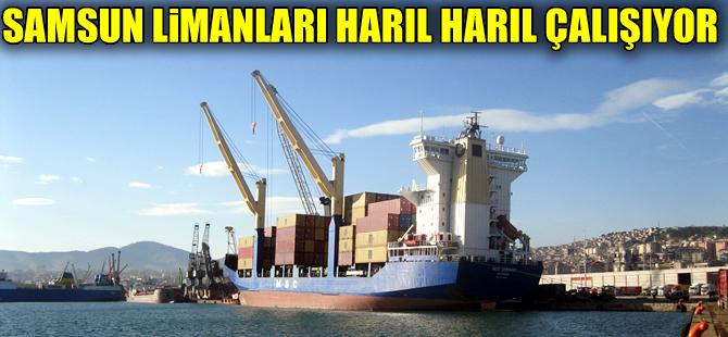 Samsun'da liman hizmetleri Türkiye ortalamasını solladı