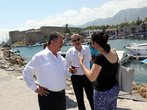 Girne Antik limandaki tarihi mendirek yıkılmak üzere