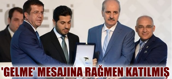 Zarrab ''gelme'' mesajına rağmen katılmış