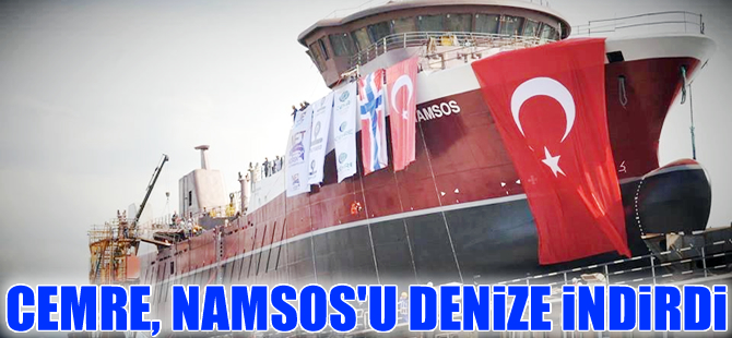 Cemre Tersanesi Norveç için inşa ettiği 34. gemiyi denize indirdi