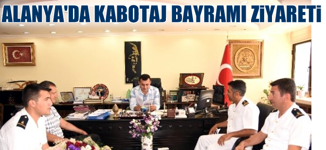 Alanya Liman Başkanı Edip Ballıkaya'dan  Kaymakam Aem Murat Yücel'e ziyaret