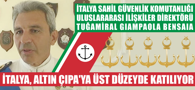 İtalyan Amiral Giampaola Bensaia, Altın Çıpa Töreni için İstanbul'a geliyor