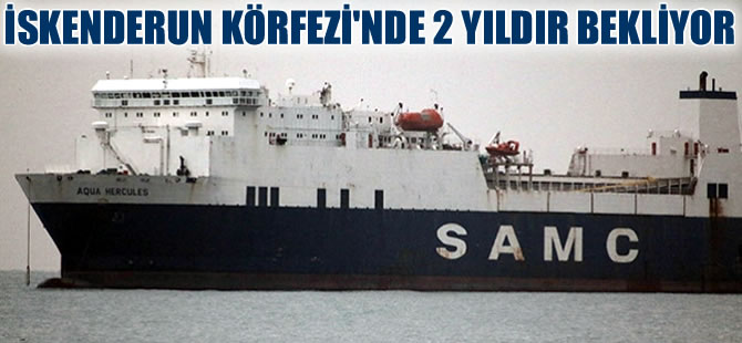"Aqua Hercules"  gemisi 2 yıldır İskenderun Körfezi'nde bekliyor