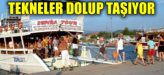 Burhaniye'de tekne turlarına ilgi yoğun