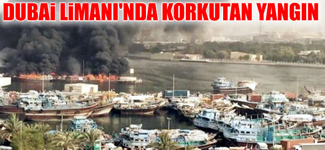 BAE Dubai Limanı'nda yangın çıktı