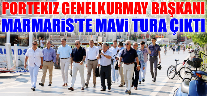 Portekiz Genelkurmay Başkanı'nın Marmaris'te Mavi tur keyfi