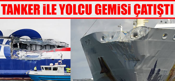 Vinga Adası açıklarında yolcu gemisi ile tanker çatıştı