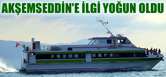 Bayramda ücretsiz sefer yapan gemiye ilgi yoğun oldu