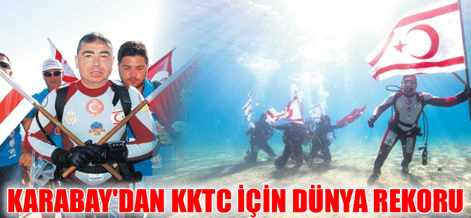 Cem  Karabay, 72 saat su altında yaşayarak dünya rekoru kırdı