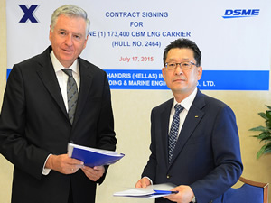 Yunanistanlı armatör Chandris DSME’ye LNG tankeri siparişi verdi