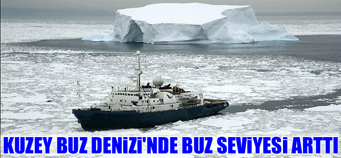Kuzey Buz Denizi'ndeki buzul seviyesi arttı