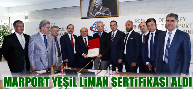 Türkiye'nin ilk yeşil liman sertifikalı limanı Marport oldu
