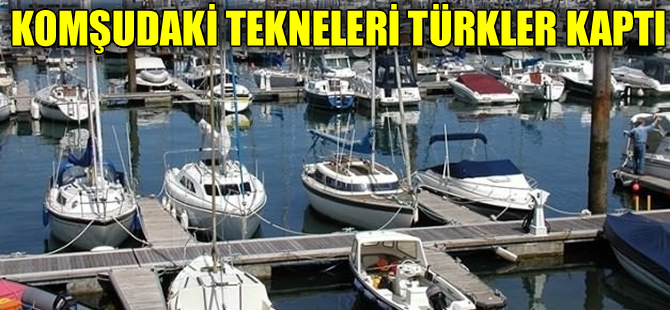 Krizdeki Yunanlıların teknelerini Türkler kaptı