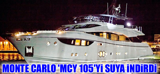 Lüks motoryat ''MCY 105'  Venedik'te  suya indirildi