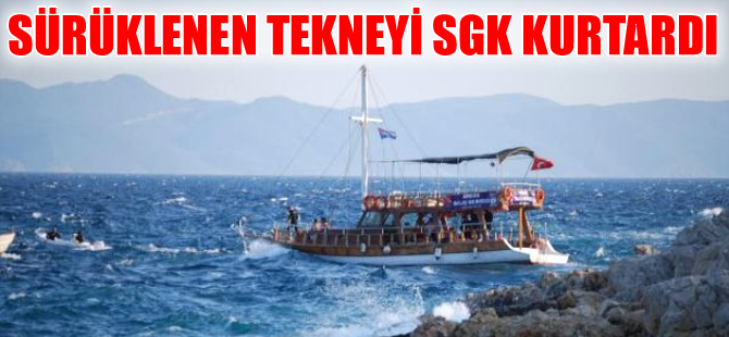 Çanakkale'de içinde 53 kişi bulunan dalış teknesi sürüklendi