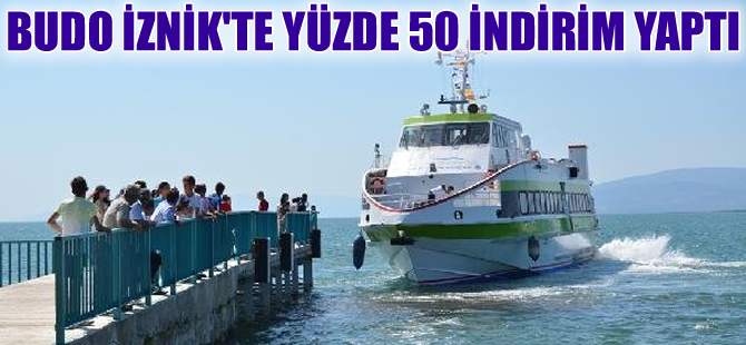 İznik Gölü'nde sefer yapan gemide taşıma ücretleri yüzde 50 indirildi