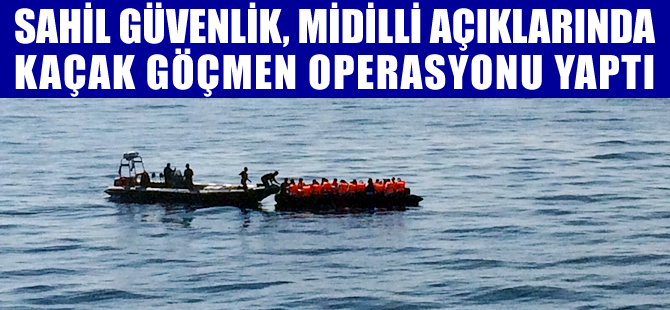 SGK Midilli’de kaçak göçmenlere müdahale ediyor