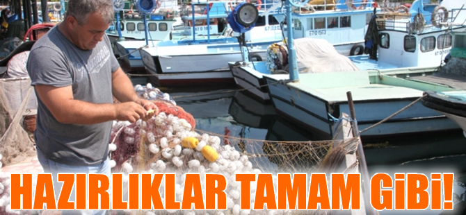 Balıkçılar hazırlıklarını tamamladı, av sezonunu bekliyor