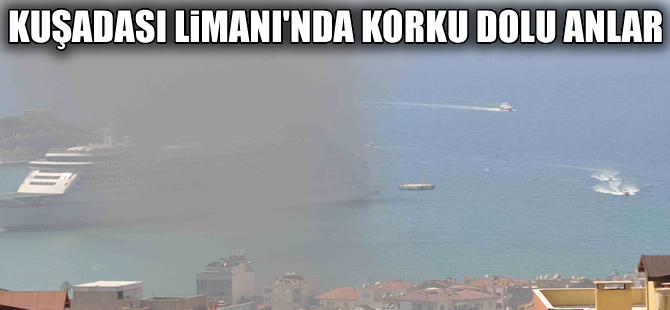 Kuşadası Limanı'nda korkutan yangın