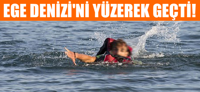 Suriyeli genç, Türkiye'den Yunan adalarına yüzerek geçti