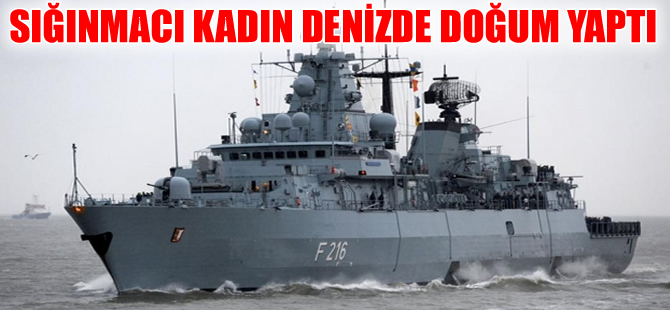 Sığınmacı kadın denizin ortasında doğurdu