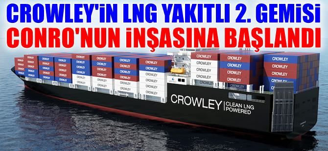 Crowley LNG yakıtlı ikinci gemisini kızağa çıkardı
