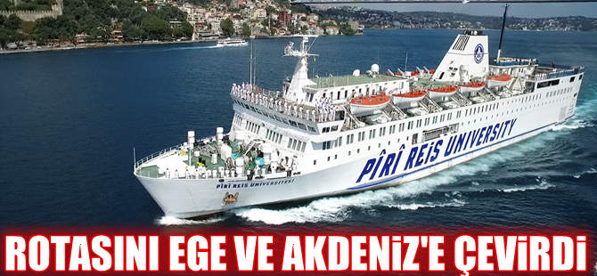 Piri Reis Üniversitesi Eğitim Gemisi Bodrum'a demir attı