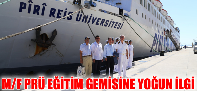 M/F Piri Reis Eğitim Gemisi'ne Bodrum'da yoğun ilgi