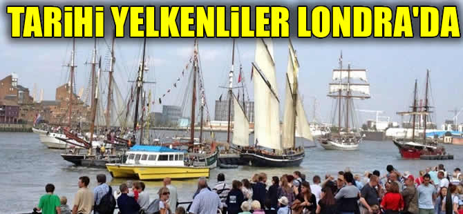 Tarihi yelkenliler Londra'da geçit töreni yaptı