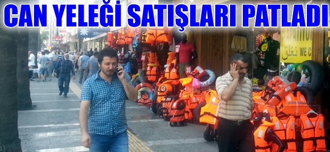 Suriyeli göçmenlere peynir ekmek gibi can yeleği satılıyor