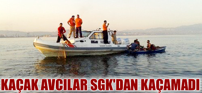 Sahil Güvenlik yasa dışı avcılık yapanları takibe aldı